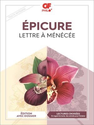 cover image of Lettre à Ménécée